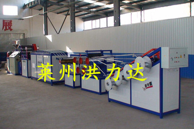 80-網(wǎng)狀捆扎繩機 網(wǎng)狀電纜填充繩機 網(wǎng)狀尼龍草機-萊州洪力達(dá)機械